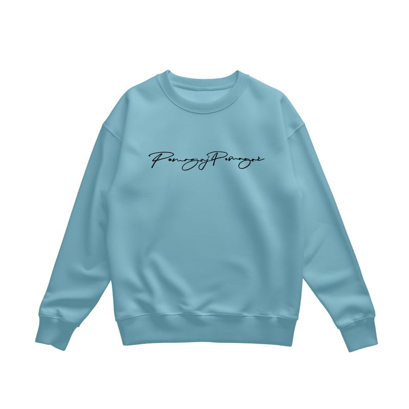 Bluza Pomagaj Pomagać Haftowana Błękitna