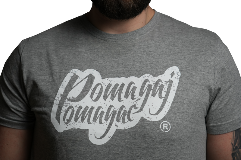  T-shirt Classic Szary Pomagaj Pomagać