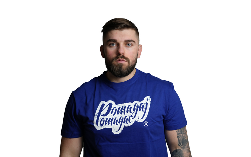 T-shirt Classic Granatowy Pomagaj Pomagać