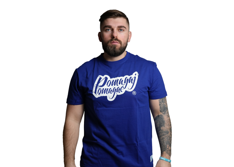 T-shirt Classic Granatowy Pomagaj Pomagać