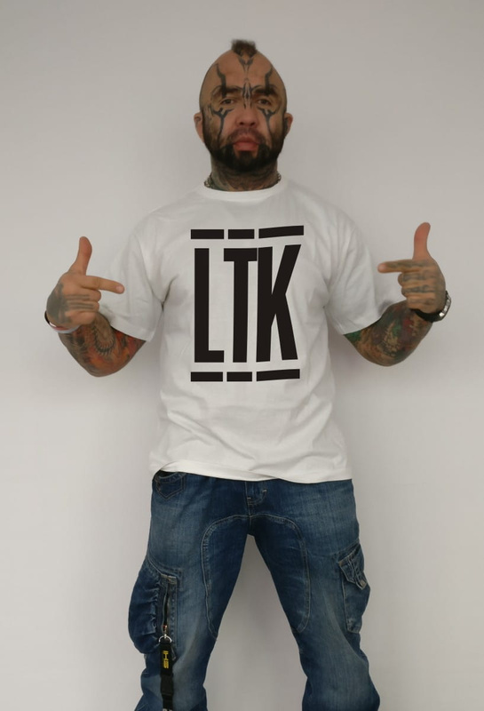 T-shirt Ludzie To K@rwy "LTK" Biały