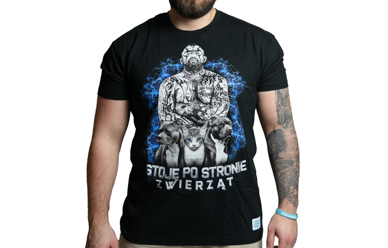 Koszulka "STOJĘ PO STRONIE ZWIERZĄT" - Marcin "Różal" Różalski