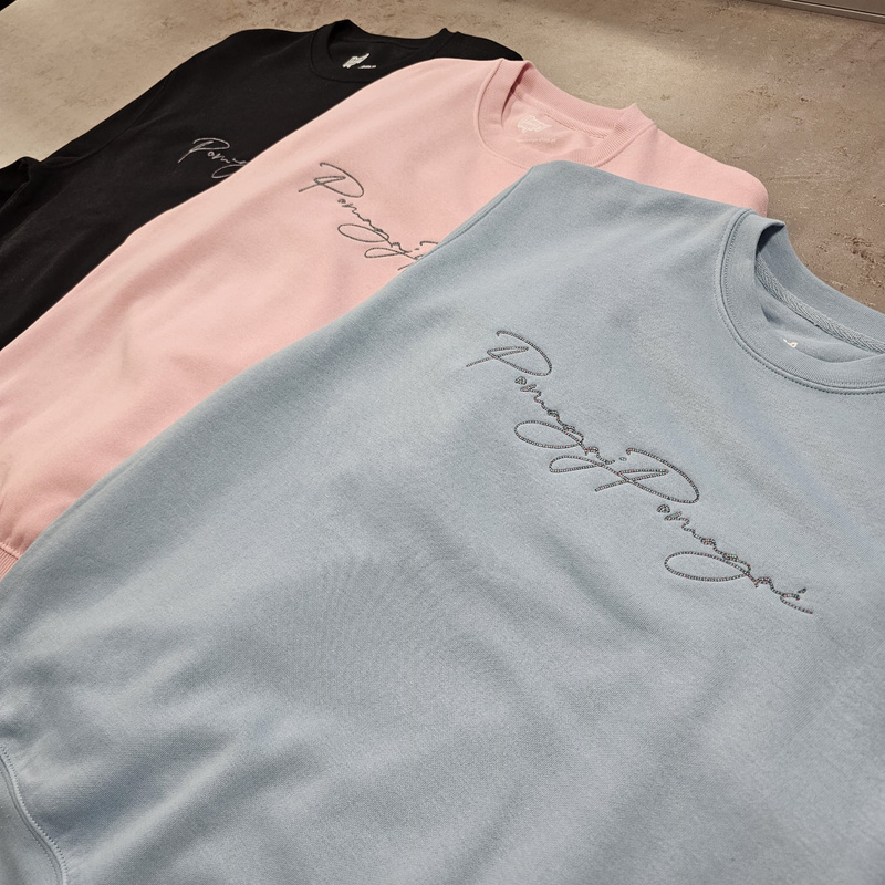 Bluza Pomagaj Pomagać Haftowana Różowa