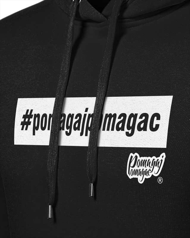 Bluza Pomagaj Pomagać Czarna