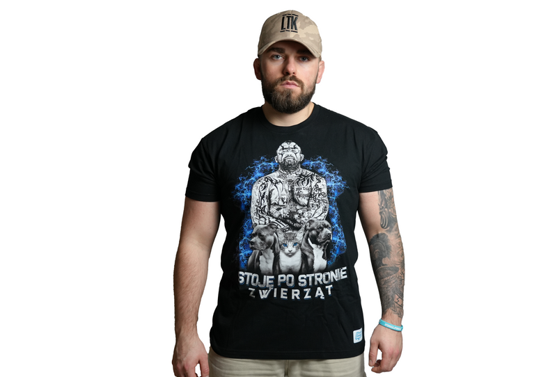 Koszulka "STOJĘ PO STRONIE ZWIERZĄT" - Marcin "Różal" Różalski