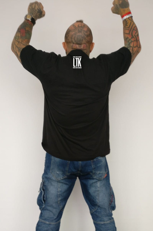 T-shirt Ludzie To K@rwy "LTK" Czarny