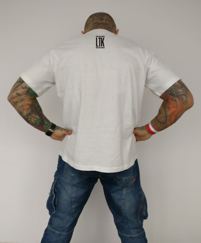 T-shirt Ludzie To K@rwy "LTK" Biały