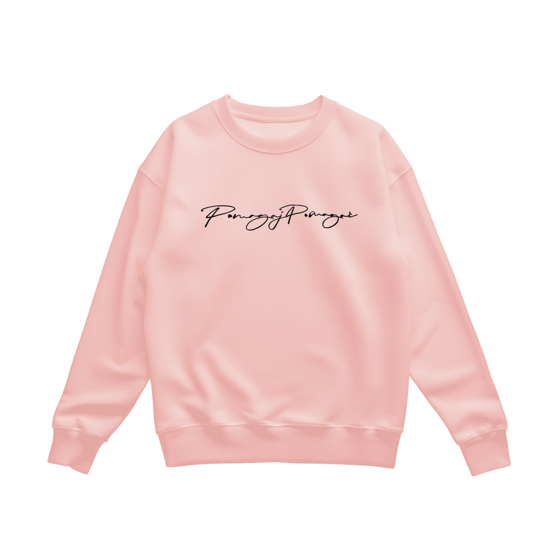 Bluza Pomagaj Pomagać Haftowana Różowa