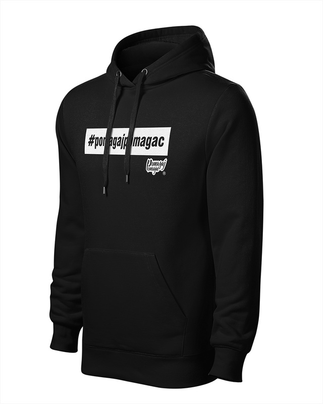 Bluza Pomagaj Pomagać Czarna
