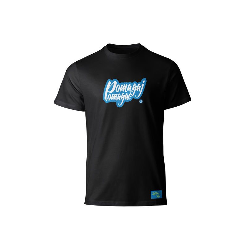 T-shirt Classic Czarny Pomagaj Pomagać