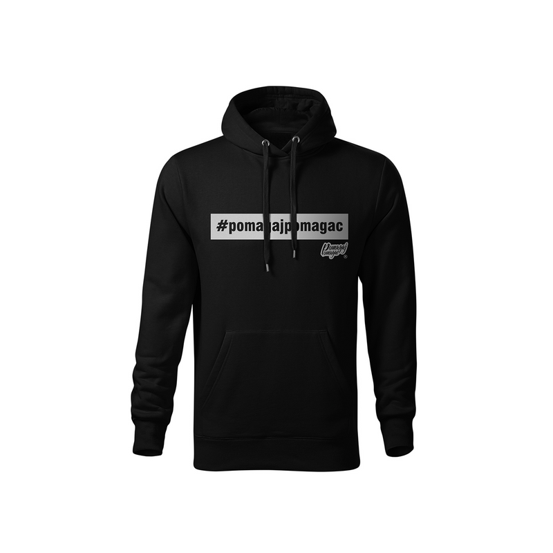  Bluza Pomagaj Pomagać Czarna